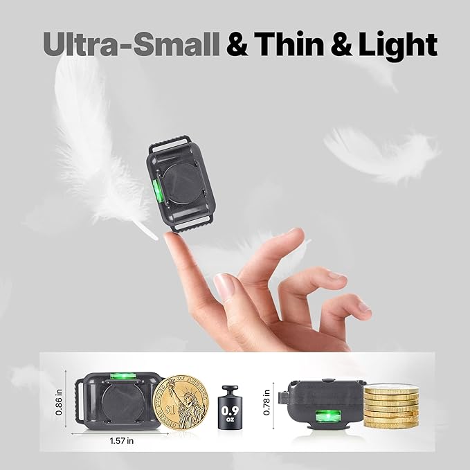 Lightest No Shock Dog Training Collar with 2000ft Remote,Tiniest Vibrating Dog Collar,Vibration Collar for Small Dogs 5-15lbs & Medium Large Dogs, Safe Lock, Beep, Vibrate, No Prongs, Waterproof,Grey
