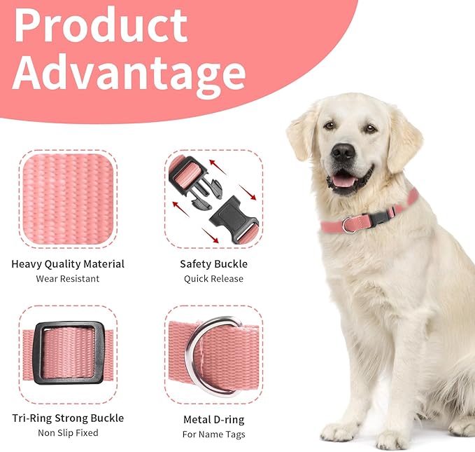 Modern Stylish Ecollar Replacement Strap, Nylon 3/4" Replacement Collar for Shock Collar with Quick Release Buckle, Soft Adjustable Shock Collar Replacement Strap for Small Medium Large Dogs Boy Girl