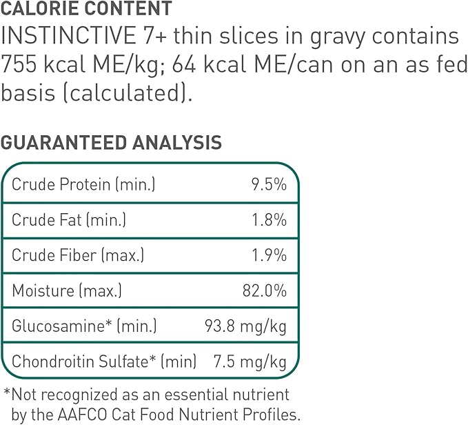 Royal Canin Feline Health Nutrition Instinctive 7+ Mature Thin Slices in Gravy Cat Food, 3 oz (Pack of 12)