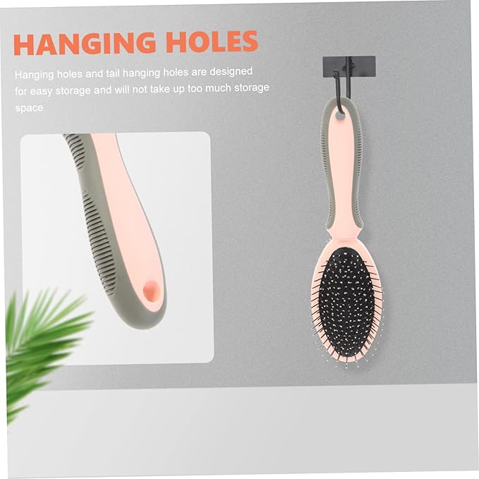 YARNOW Cat Grooming Comb Non-slip Double-sided Pet Comb for Dead Hair Removal