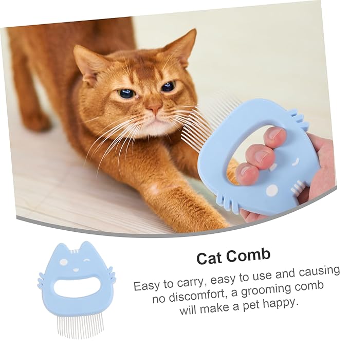 Totority 3pcs Pet Comb Cat Grooming Tool Cat Hair Remover Slicker Brush Dematting for Dog Supplies Portable Pet Hair Brush