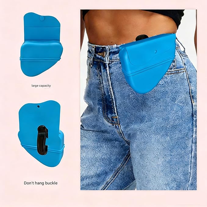 Large Capacity Puppies Snacks Carriers with Regulable Waist Strap for Storing Dry or Wet Dogs Pet Supplies Silicones Dogs Treat Bag Portable Pet Training Waist Bag Outdoor Feeders Puppies