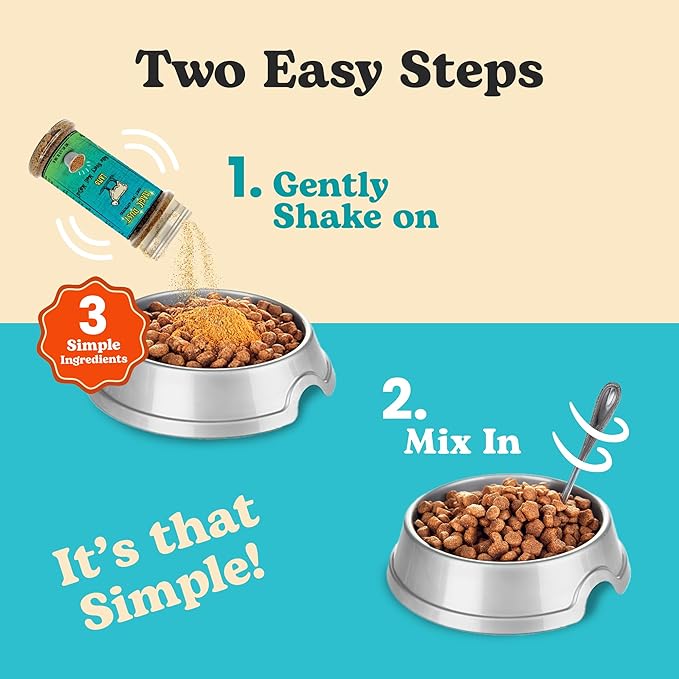 Wild Meadow Farms - Magic Dust Lamb Jerky Topper, Single Protein Pet Food Topper for Dogs and Cats, Enhance Flavor & Elevate Mealtime Excitement for Picky Eaters - 3.5 Ounce Bottle in Lamb Flavor