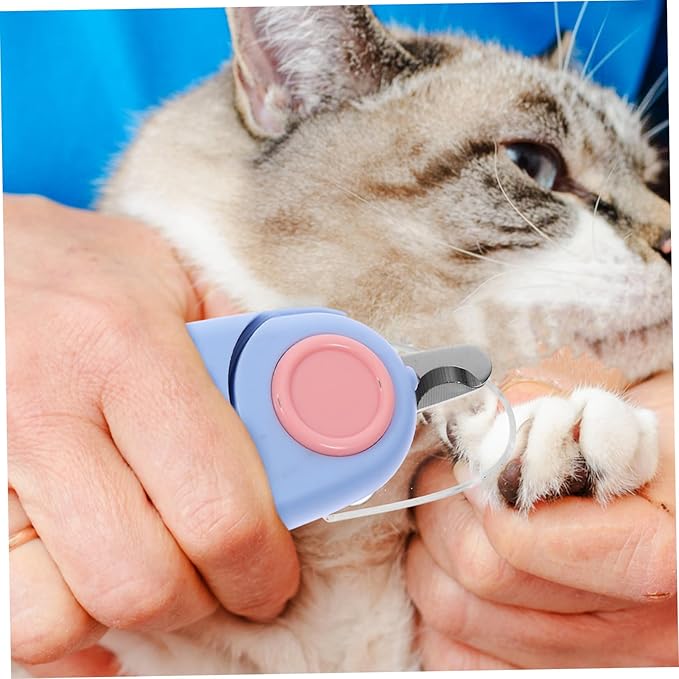 VANZACK Pet Nail Clippers with Led Light for Accurate Trimming Dog Cat Nail Care Tool for Grooming of Pets with Line Visibility