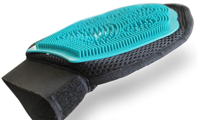 Grooming Mitt - Pet Brush - Dog Grooming & Cat Grooming Glove - Right & Left Handed Fit - Eco Friendly - Soft & Gentle Shedding Brush!
