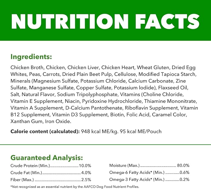 IAMS Proactive Health Adult Wet Dog Food, Chicken, Peas and Carrots Recipe, 3.5 oz. Pouch (16 Count, Pack of 1)