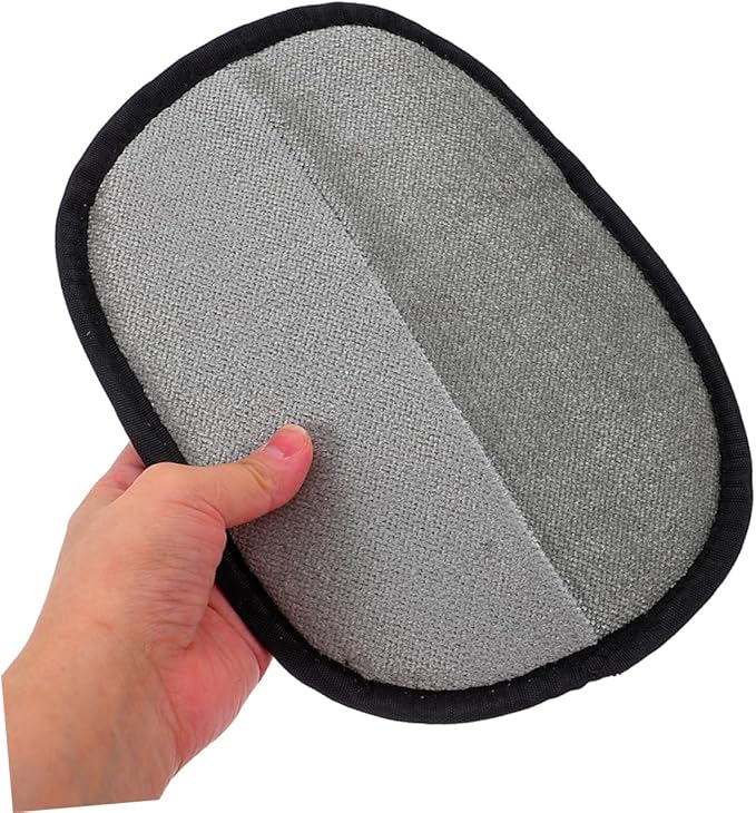 Amosfun 4Pcs Double Sided Pet Grooming Gloves Hair Removal Mitt for Cats Dogs Cleaning Tool for Furniture Clothes for Maximum Coverage