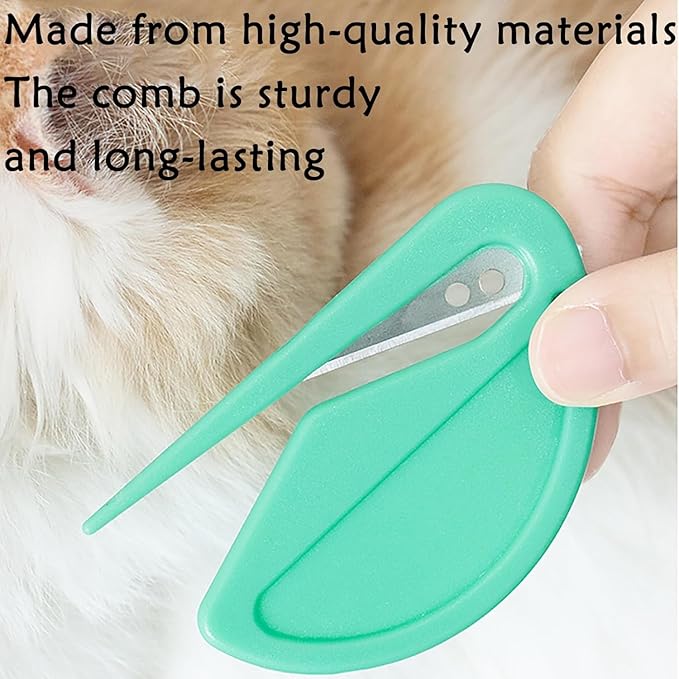 5 Pcs Pet Knotting Comb, Dematting Tool for Cats and Dogs, Pet Hair Removal Tool, Effectively Remove Knots and Tangles with Our Matt-Splitting Tool, Knot Opener for Cat Dog Grooming