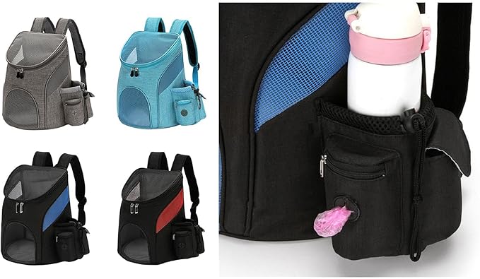 Outdoor Carriers Bag Breathable Portable Front Backpack Travel Mesh for Cats Dogs Carrying Pet Supplies Backpacks Bags for Carrying Large Breathable