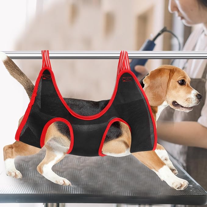 1set Hanging Grooming Hammock for Pets Ergonomic Cat Dog Nail Trimming Tool Easy to Install Lightweight and Design for Grooming and Medication