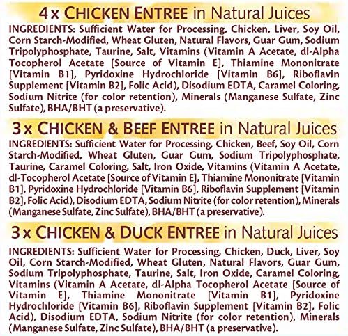 Whiskas Purrfectly Chicken Variety Pack Wet Cat Food 3 Ounces, Pack of 4 (10 Count each)