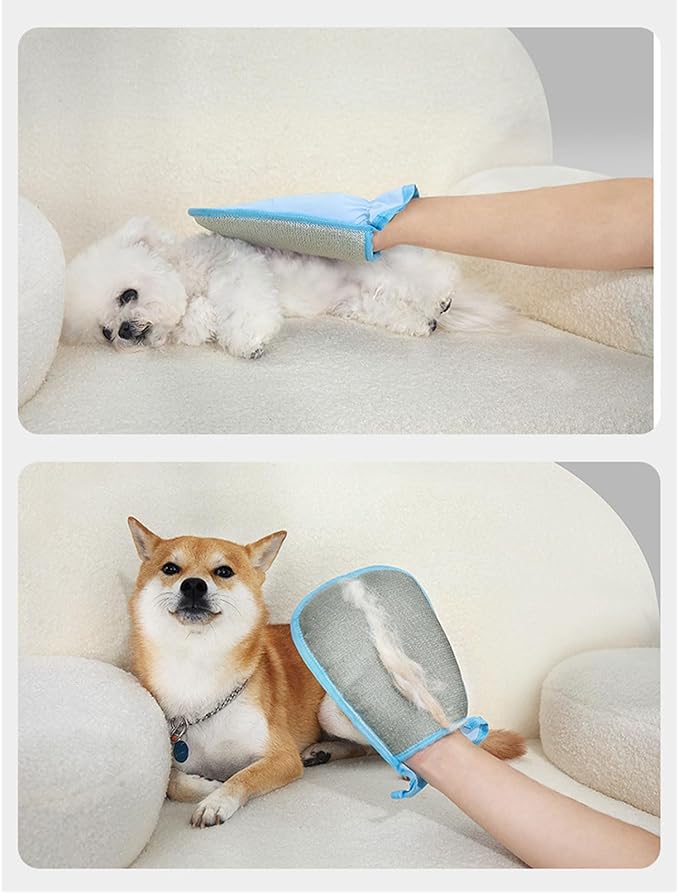 Static Pet Hair Remover Gloves Washable Grooming Brush for Dogs Cats Reusable Tool for Sofa Carpet Home Dog Grooming Mitt