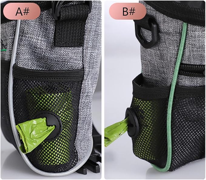 Peiiwdc Dogs Treat Pouches for Walking with PoopBagHolder Dog Training Waist Bag Pet Treat Outdoor Pet Supplies Dog Training