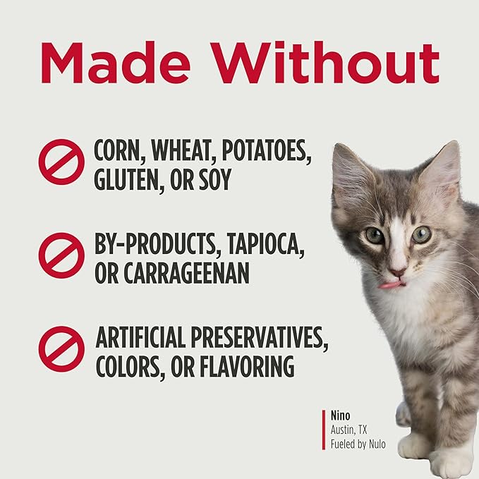 Nulo Silky Mousse Tuna & Duck Recipe in Broth for Kittens, 1.75 oz Pouch, Case of 12