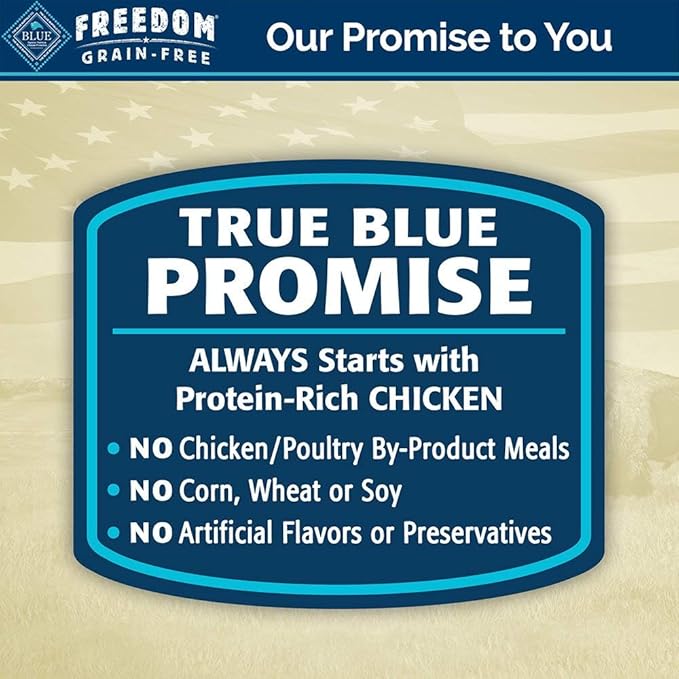 Blue Buffalo Freedom Grain Free Natural Puppy Wet Dog Food, Chicken 12.5oz cans (Pack of 12)