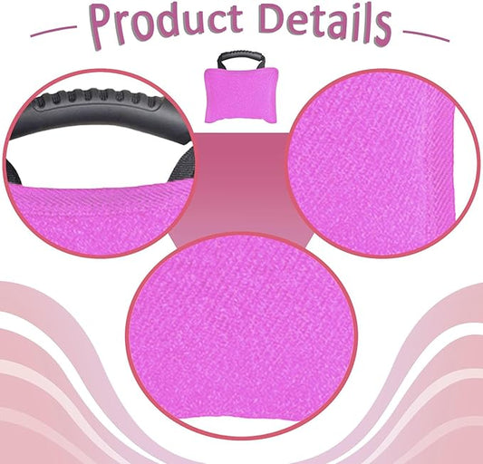 Baoblaze Dog Bite Pillow Tough Tug Toy Practical Portable Outdoor Pet Supplies for Small and Medium Sized Dogs Biting Pad with Handle, Pink