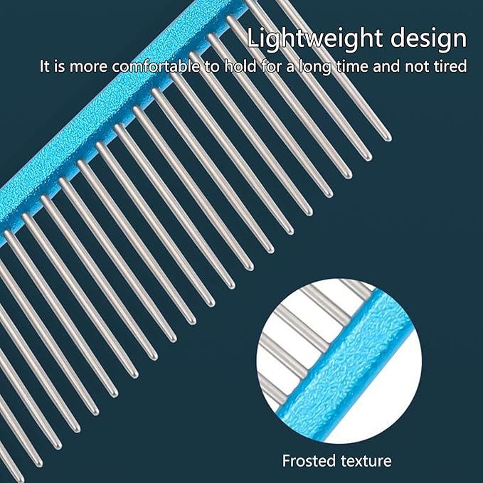 2PCS Hair Brush Comb For Cats Shedding Furs Grooming Dog Remover Massage Messfree Pet Grooming Supply Cats Hair Deshedding Brush