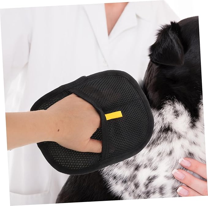 GANAZONO 2pcs Pet Hair Removal Glove Double-Sided Grooming Mitt for Dog Cat Efficient Hair Remover Brush Adhesion Tech Large Cat Grooming Gloves for Dogs