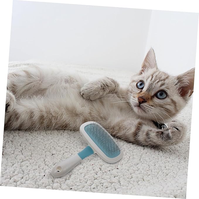 1Pc Pet Comb Rotating Grooming Tool for Cats and Dogs Comfortable Hair Brush with Bead for Shedding and Grooming Pet Supply for
