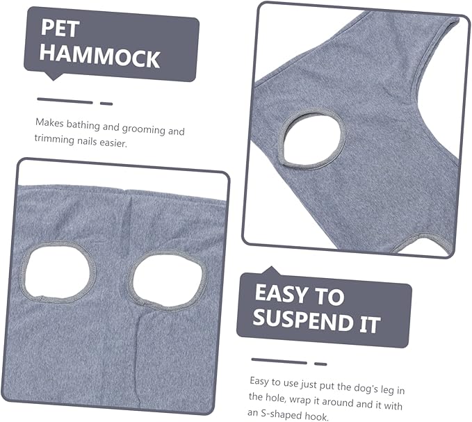 Mikikit Pet Grooming Hammock for Cat Dog Professional Nail Trimming Assistant Easy to Use