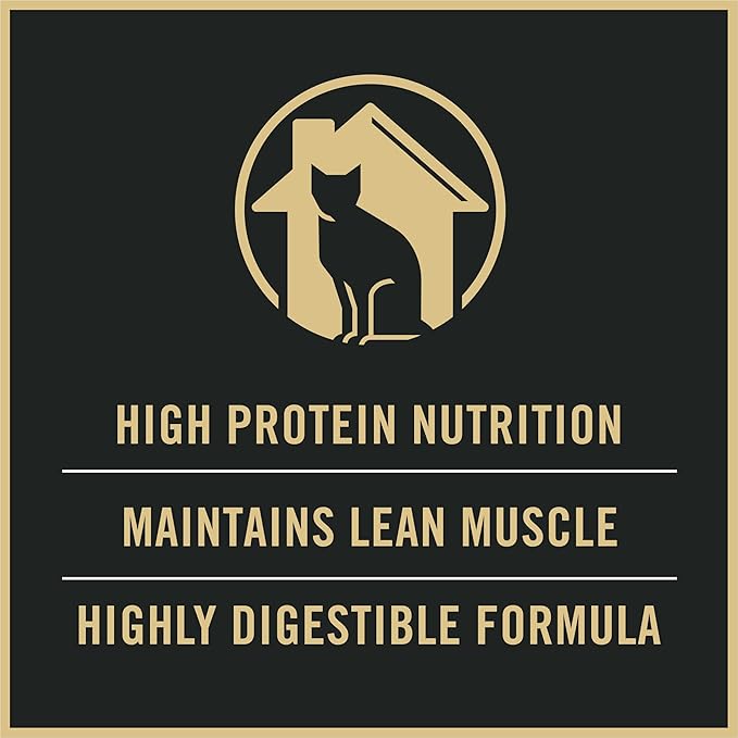 Purina Pro Plan Adult Indoor Chicken and Rice Formula High Protein Cat Food - 7 lb. Bag