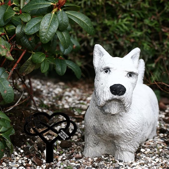 Unittype Pet Grave Markers for Dogs Cats, Waterproof Pet Grave Stake Decorations for Cemetery, Memorial Plaques for Outdoors