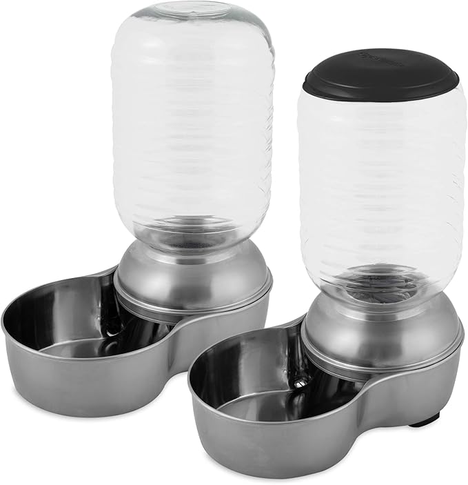 Petmate REPLENDISH Stainless Gravity Feeder, 5 Pound, Made in USA