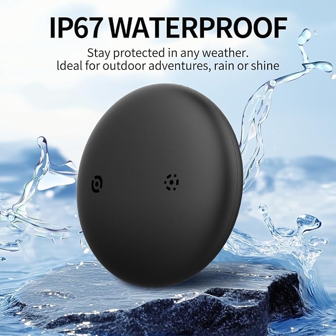 Apple Find My Tracker 2-Pack - Smart Bluetooth Item Finder for Keys, Wallets, Luggage | IP67 Waterproof, Replaceable Battery, No Subscription Required (Not Android)