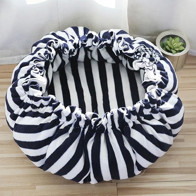 Windproof Warm Pet Bed House Drawstring Design Washable Soft Cushions Kennel for Small Dogs Cats Pet Supplies Dog Sleeping Outside Dog Sleeping Indoor
