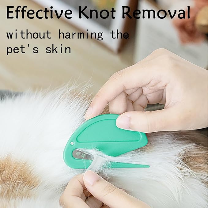 5 Pcs Pet Knotting Comb, Dematting Tool for Cats and Dogs, Pet Hair Removal Tool, Effectively Remove Knots and Tangles with Our Matt-Splitting Tool, Knot Opener for Cat Dog Grooming