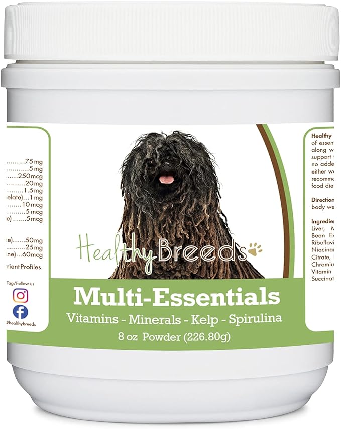 Healthy Breeds Pulik Multi-Essentials Powder for Dogs - an Ideal Supplement of Vitamins, Minerals & Antioxidants for Your Dog - 8 oz