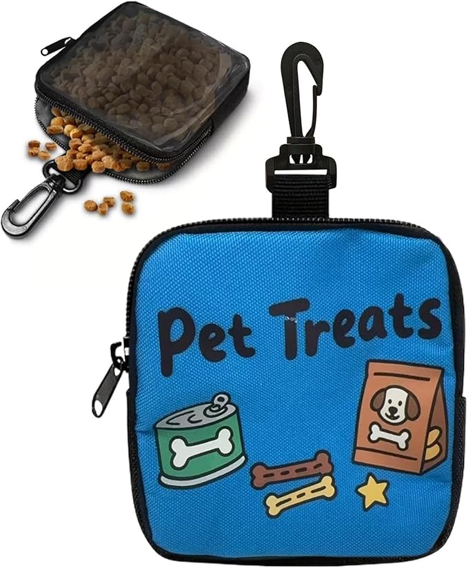 Dog Treat Pouch - Lightweight Pet Supplies - Small Dog Snack Pouch Treat Pack | for Walking Outdoor Camping Travel Vacation Hiking Adventure
