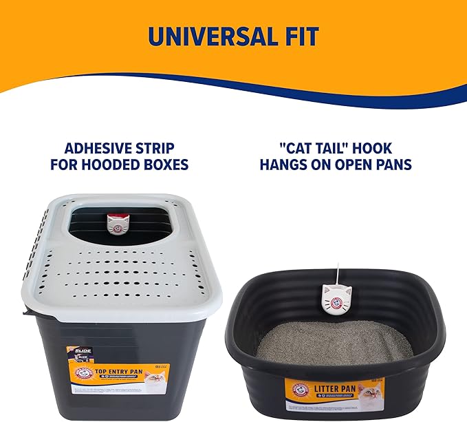 Arm & Hammer Cat Litter Pan Purrifying Pak, Removeable 30 Day Litter Box Deodorizer, 3-Pack