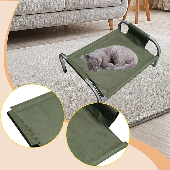 Bed Cover Pet Supplies High Resistant for Home Removable Portable Replace Part Easy to Install, Green L