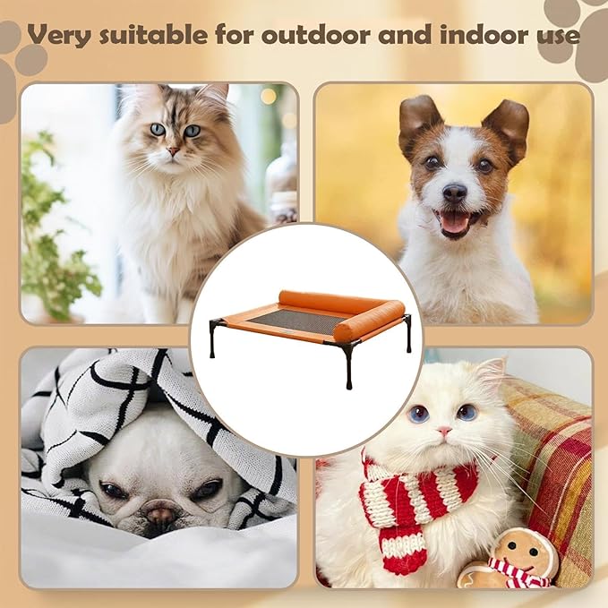 Consistent Dog Bed - 66x17x45cm Pet Elevated Rest Nest, Puppy Moisture-Resistant Bed | moisturee-prooff Pet Supplies for Camping Patio Indoor Backyard Outdoor Beach Living Room Balcony Bedroom