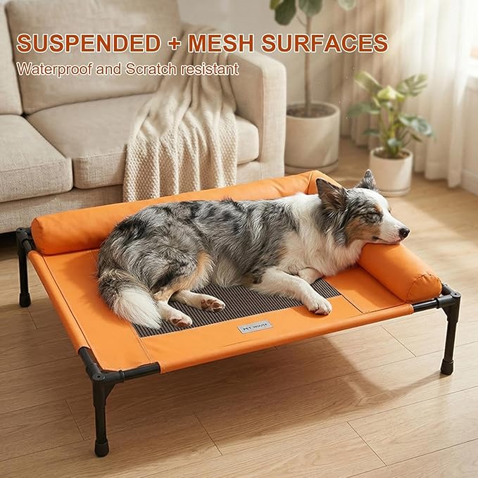Consistent Dog Bed - 66x17x45cm Pet Elevated Rest Nest, Puppy Moisture-Resistant Bed | moisturee-prooff Pet Supplies for Camping Patio Indoor Backyard Outdoor Beach Living Room Balcony Bedroom