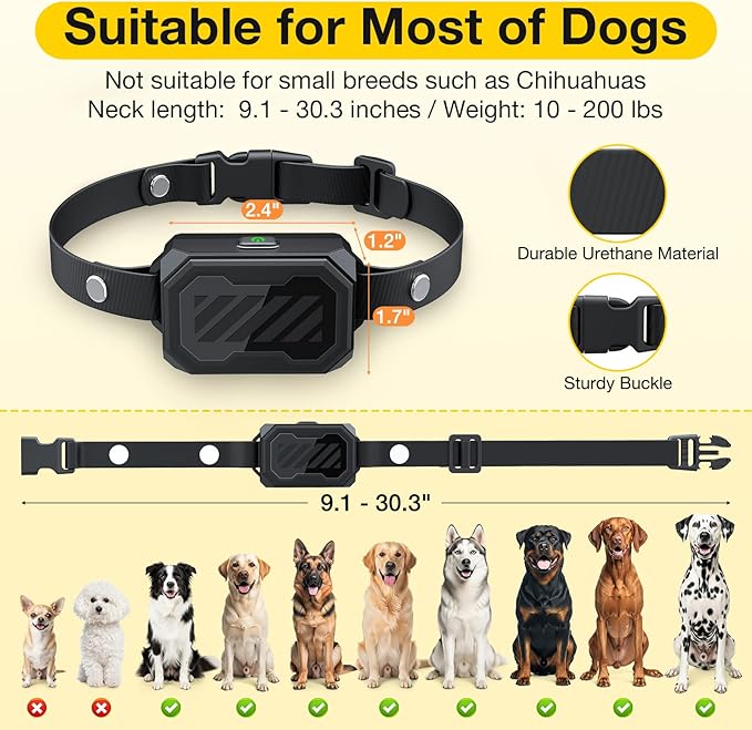 AOZOOM 3-in-1 Wireless Dog Fence System-Training, Safe Zone & Blocker Modes,Waterproof Dog Collar, Dog Electric Fence Wide Remote Range Indoor Outdoor