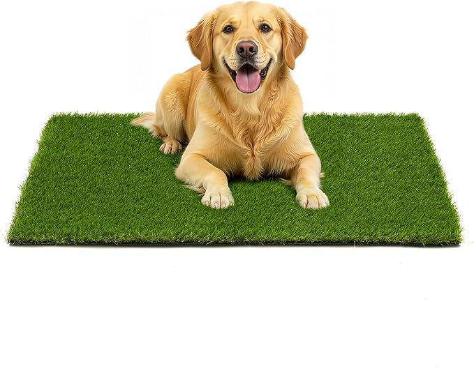Artificial Grass Turf Grass for Dogs & Outdoor Use, Realistic Fake Lawn Grass for Patio, Garden, Balcony, Durable Turf for Indoor Outdoor Mats (39.4 x 23.6 in)
