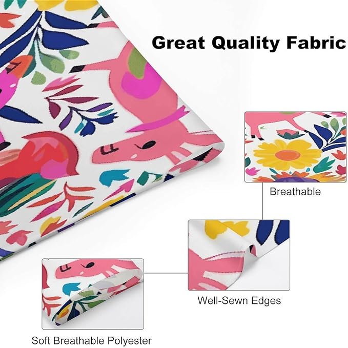 Dog Bandana Spring Pet Scarf Adjustable Triangle Mexican Otomi Animals Printing Dog Bib Washable Polyester Puppy Bandana for Small Medium Large Dogs Cat Birthday Party Supplies
