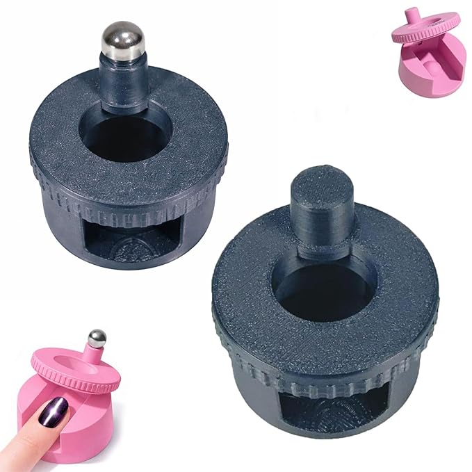 2Pcs Rotating Cat Eye Magnet, 2026 Magnetic Nail Tool, Beginner Friendly 5D Magnet Cateye, Uniform Magnetic Force and Excellent Light Absorption, Can Easily DIY Glossy Cat Eye Effect (2C-Mix)