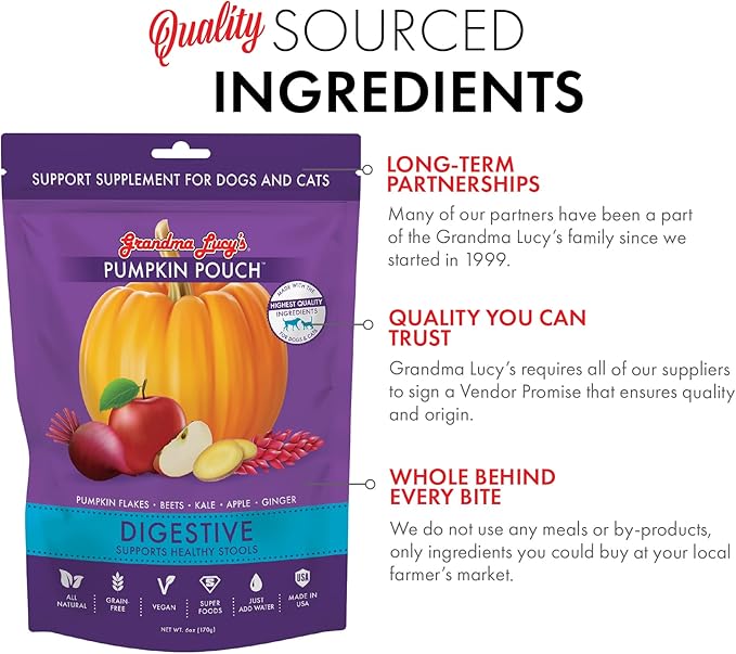 grandma lucy's Pumpkin Pouch Digestive 6oz,Purple