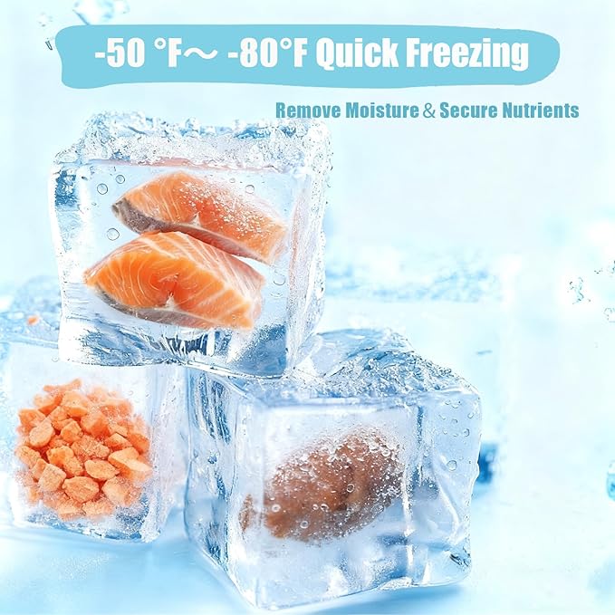 Freeze-Dried Salmon Treats for Cats & Dogs – 100% Wild Caught, Single Ingredient, High-Protein, No Additives or Preservatives – Nutrient-Rich, Grain-Free Healthy Snack-2.5Oz