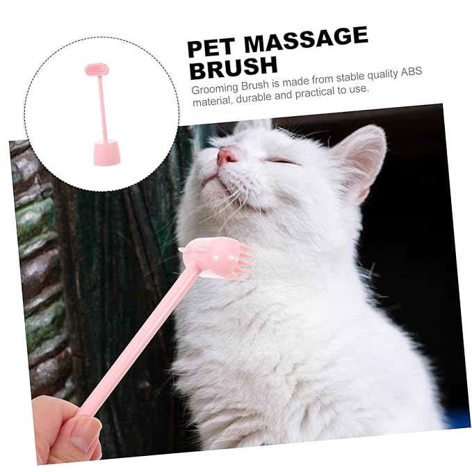YARNOW Self-grooming Cat Brush Pet Cleaning Tool Paw Cleaner for Dogs Massage Scratch Brush Hair Removal Cat Accessory