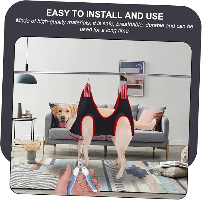 Dog Cat Grooming Hammock Nail Trimming Harness PET Hanging Grooming Supplies for Small and Medium Pets Easy to Use Tool