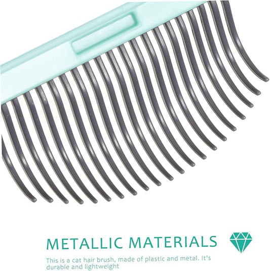 BESPORTBLE Cat Grooming Comb Brush for Shedding Self-Cleaning Hair Removal Tool for Cats PET Cleaning Supplies Comfortable Grip