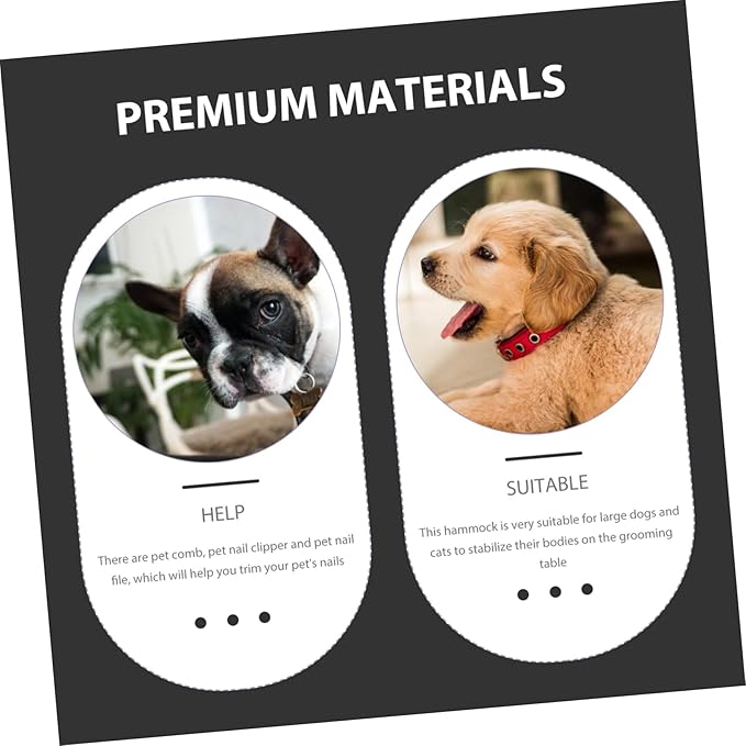 Essential Grooming Kit Nail Clippers Comb and Sling for Your Pet's Comfort and Safety Random