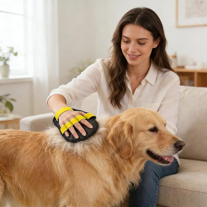 Electrostatic Pet Hair Removal Glove,Electrostatic Five-Finger Dog Cat Lint Mitt Tool - Dog Hair Remover Glove,for Laundry Couch Carpet Car Seat Clothing Bed Sofa