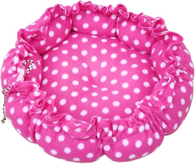 Round Bed Sleeping Dog Winter House Drawstring Design Pet Mat for Kitten Puppy Sleeping Supplies Sofa Plush Sofa on