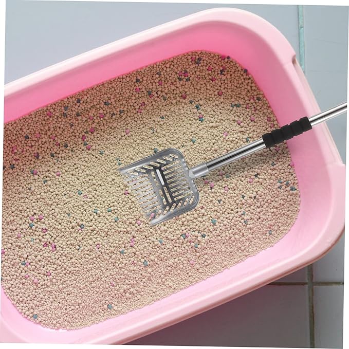 Long Handle Cat Litter Shovel Ergonomic Cleaning Tool for Scooping Non Slip Grip Design for Keeping Your Pet Litter Box Fresh and