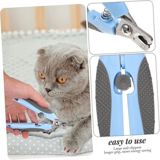 Yardwe Portable Cat Clipper for Pets Safe Easy Nail Trimming for Cats and Dogs Ergonomic Design Suitable for All Breeds Convenient Home Grooming Tool